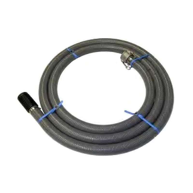 PPS, 2" Grey Suction Hose - 10 metres, with Type C Female Camlock and Fitted Strainer