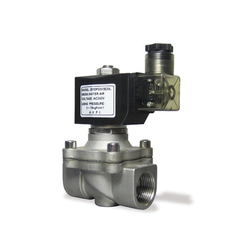 AVFI, AVFI 40 mm Solenoid Valve - AZS Series 24V DC, SS316 , Direct Acting, Normally Closed