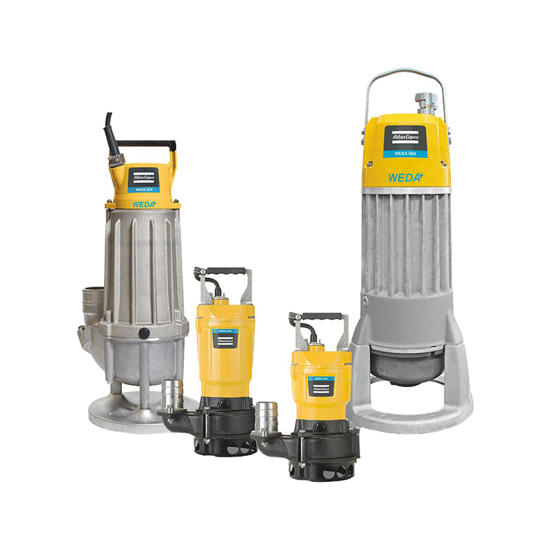 Atlas Copco, Atlas Copco WEDA S30N Submersible Sludge Pump (800 L/min max flow) - 240V