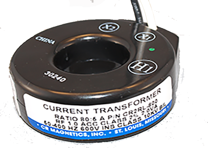 CR Magnetics, CR2RL-101    | AC Current Transformer | Commerical Grade | Donut Style | 2' Fly Leads 16AWG | 0 - 100 AAC Input Range | 0 - 5AAC Output Range | 1.13" ID  |   CR Magnetics