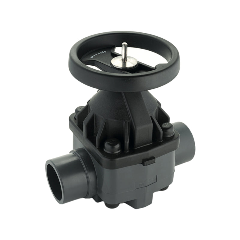 FIP, FIP 100 mm (DN100), VMDV PVC-U Diaphragm Valve, EPDM, Male Solvent Weld Connections