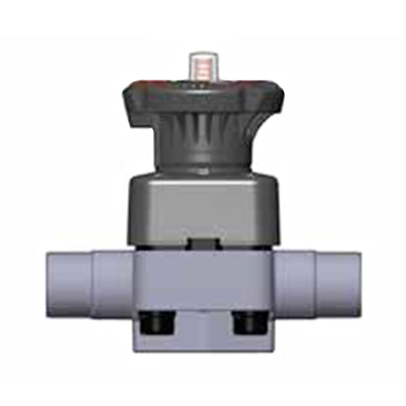 FIP, FIP 15 mm (DN15), DIALOCK DKDV PVC-U Diaphragm Valve, EPDM, Male Solvent Weld Connections