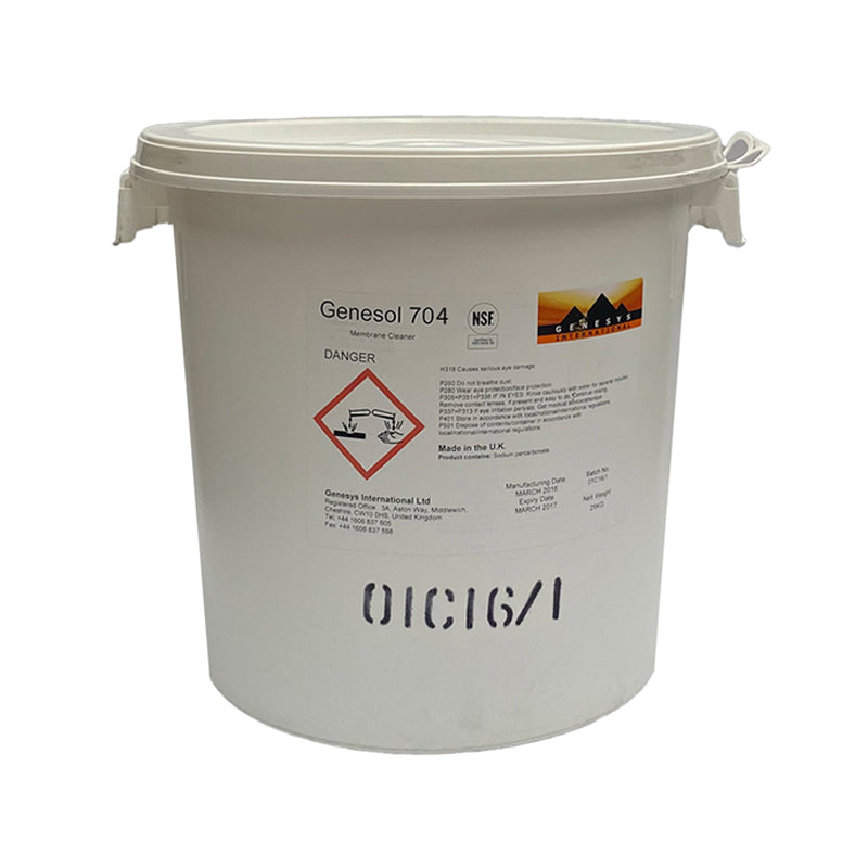 Genesys, Genesys Genesol 704 Membrane Foulant Cleaner for RO & NF Membranes, 25 kg Pale