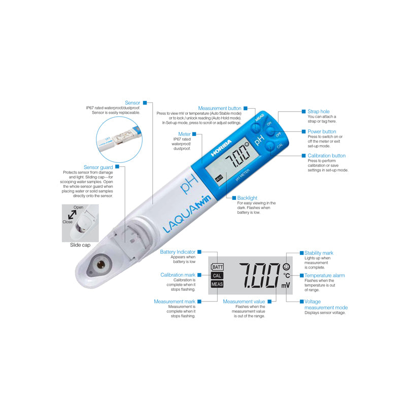 Horiba, Horiba LAQUAtwin PH22 Compact pH Meter