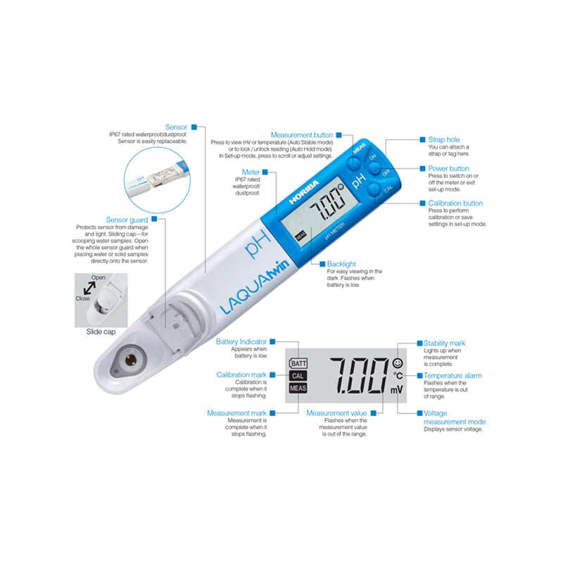 Horiba, Horiba LAQUAtwin PH33 Compact pH Meter