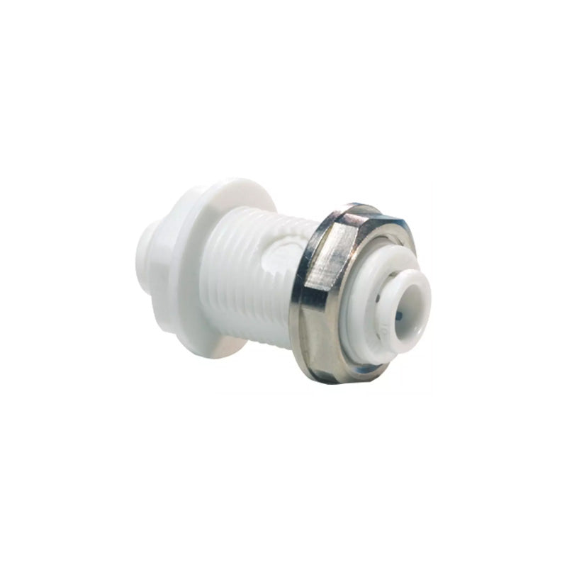 John Guest, John Guest 1/4" Acetal Bulkhead Connector - White