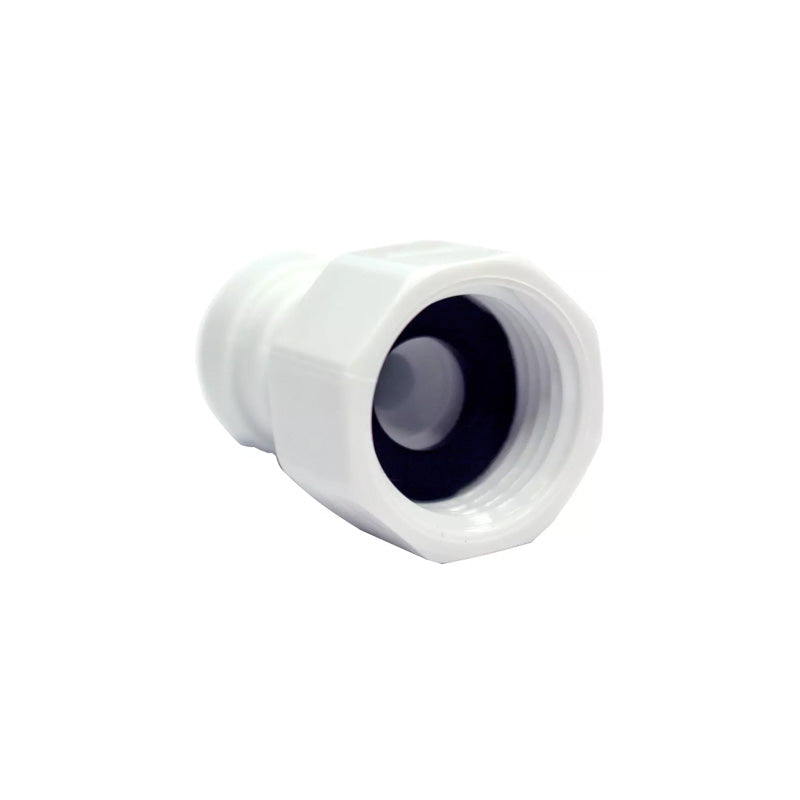 John Guest, John Guest 1/4" x 1/2" Acetal Female Connector – BSP Thread - White