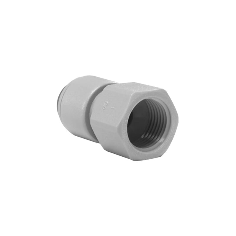 John Guest, John Guest 1/4" x 1/4" Female Adaptor (NPTF Thread ) - Grey Acetal