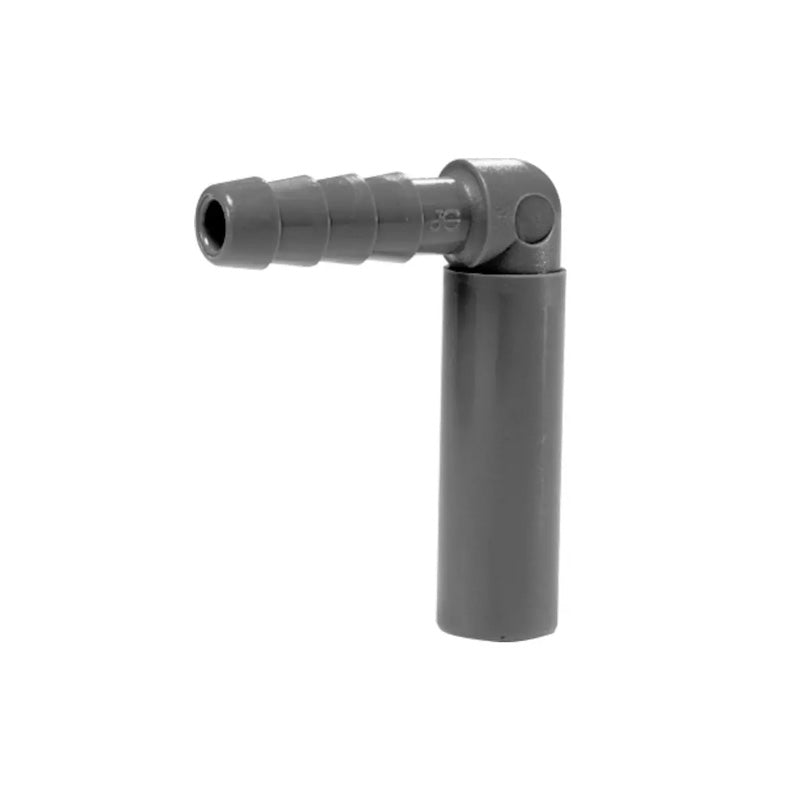 John Guest, John Guest 1/4" x 1/4" Tube to Hose Elbow - Grey Acetal