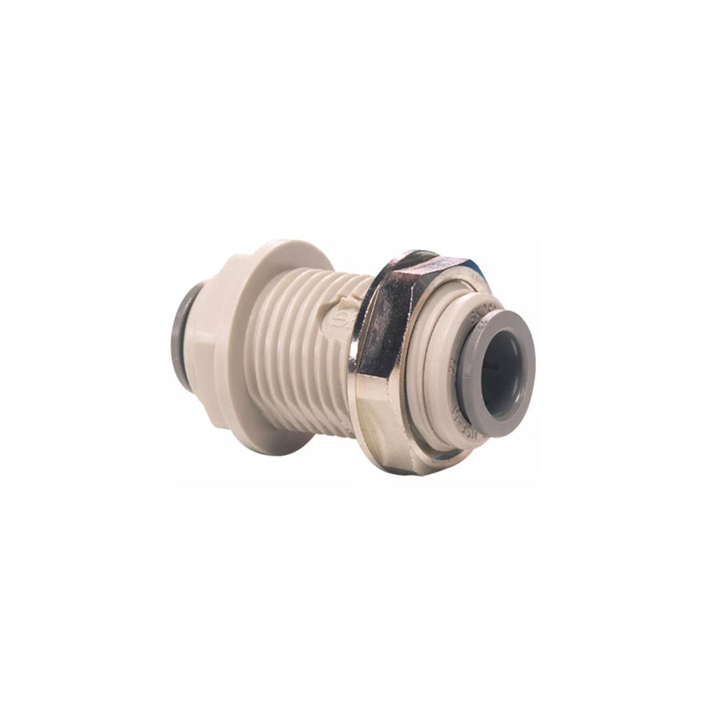 John Guest, John Guest 1/4" x 6mm Reducing Bulkhead Connector - Grey Acetal