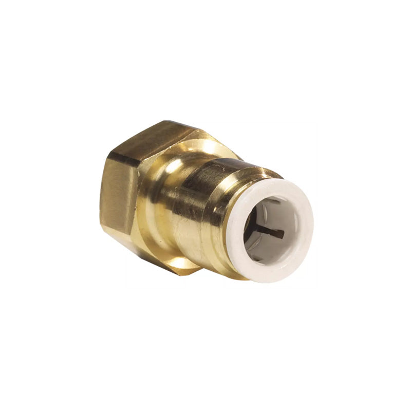 John Guest, John Guest 1/4″ × 1/4″ Female Push-fit Adaptor (FFL Thread)  - Brass