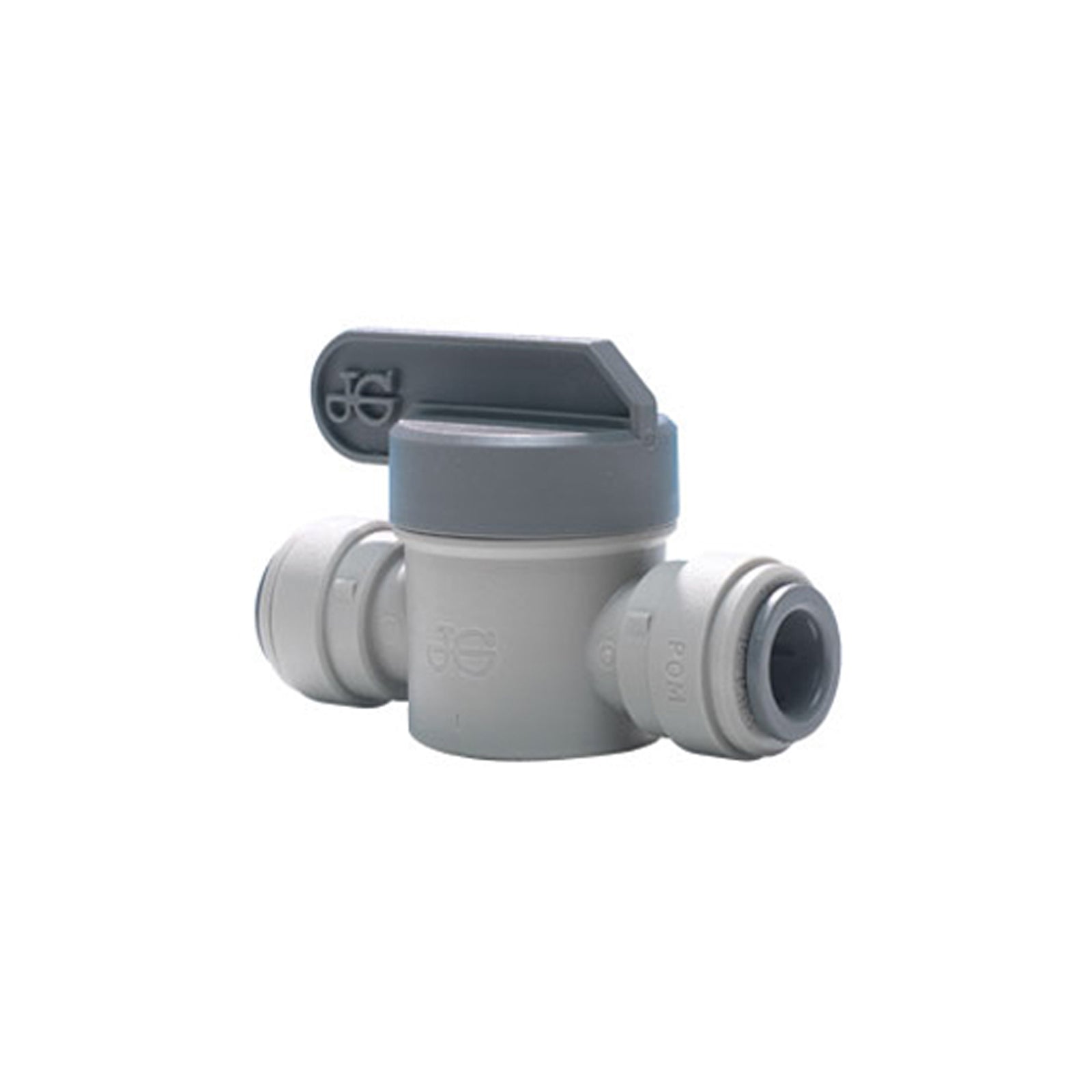 John Guest, John Guest Shut-Off Valve, Long Handle, 1/2", Grey Acetal