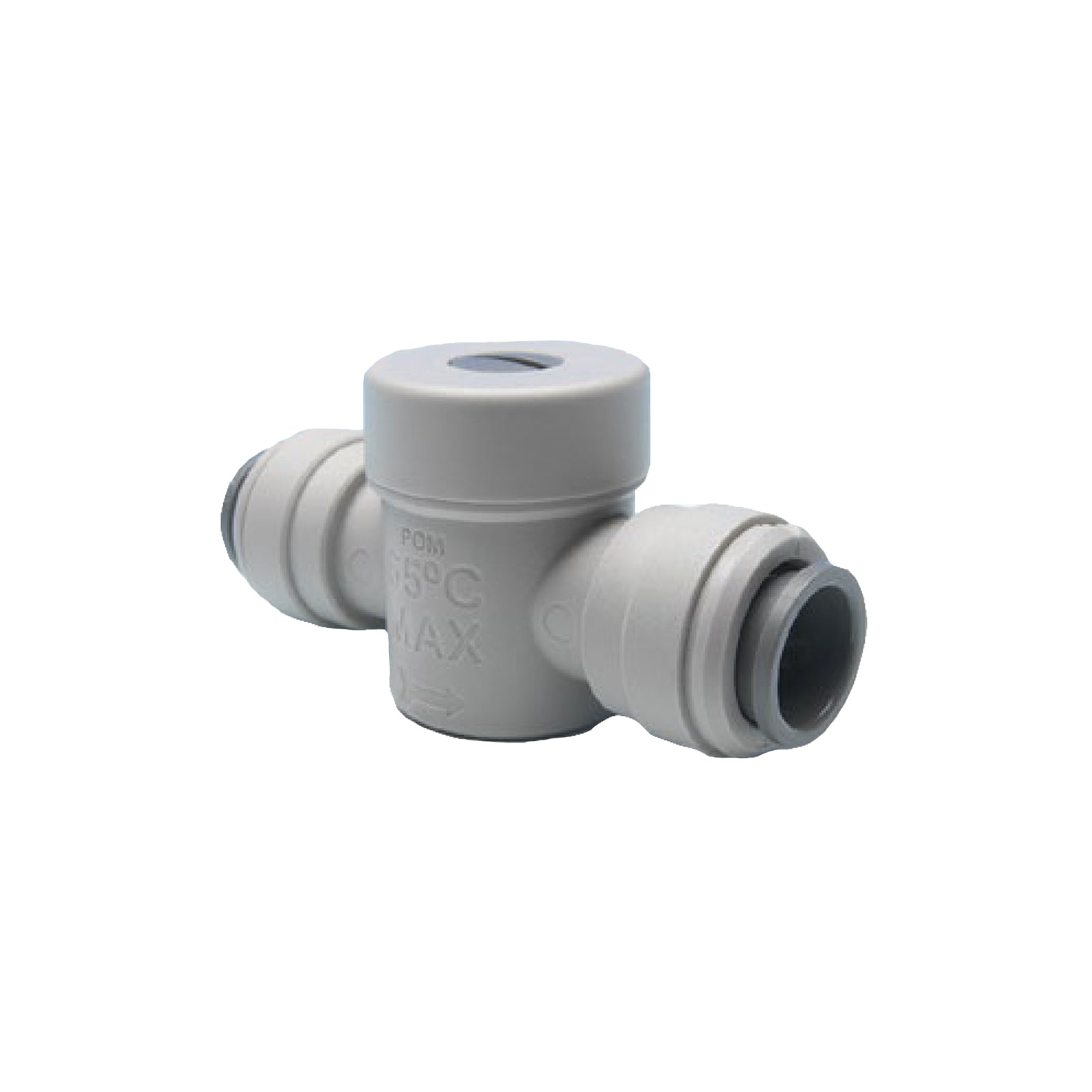 John Guest, John Guest Speedfit, Service Valve, 1/2" Imperial, Grey Acetal