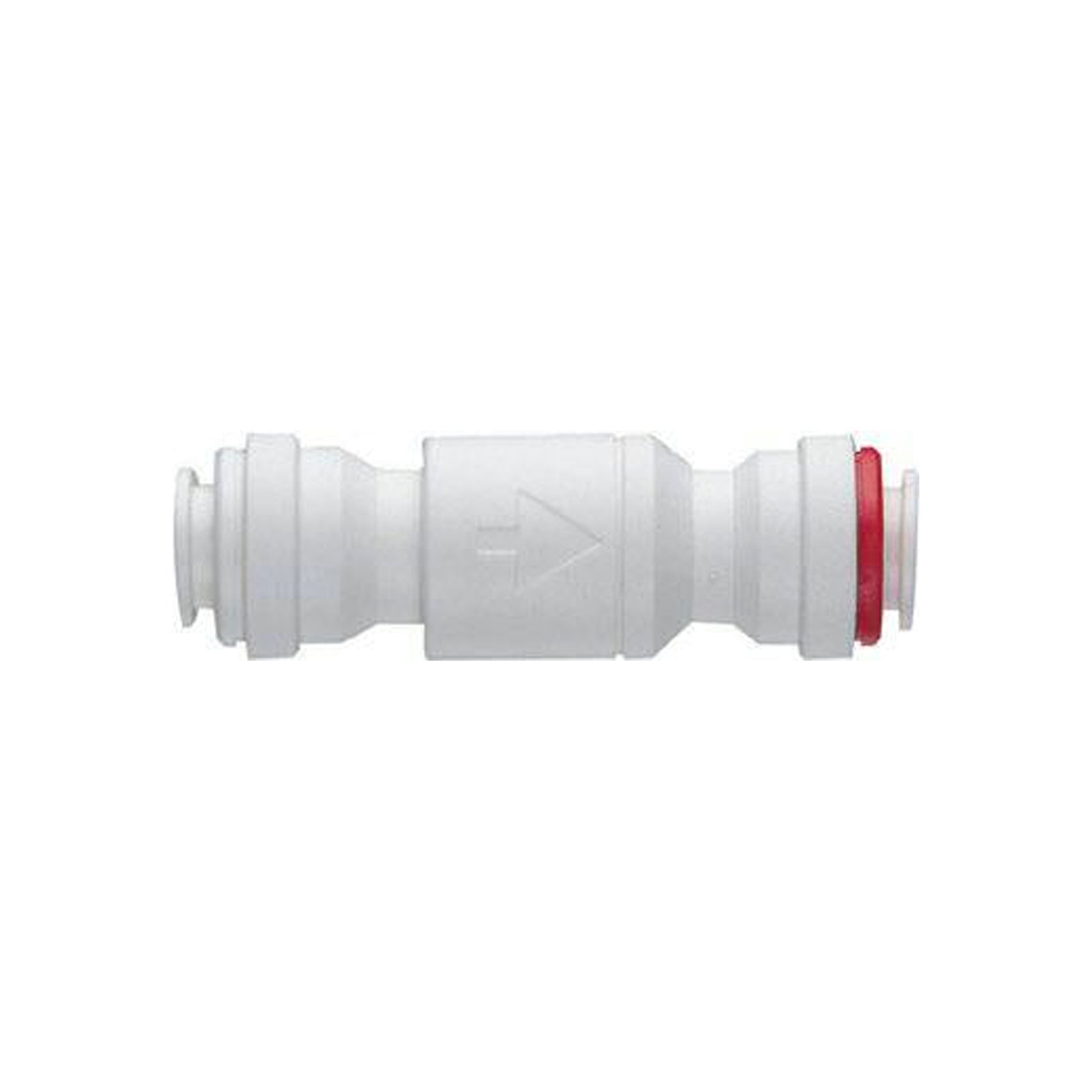 John Guest, John Guest Speedfit, Single Check Valve, 1/4" Imperial, White Acetal