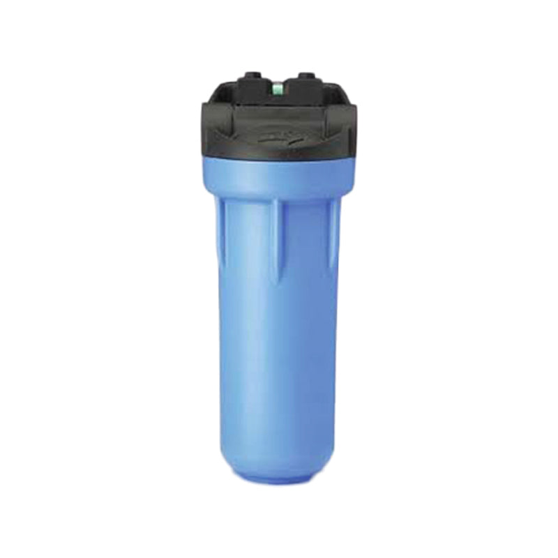 Pentek, Pentek 10" 3G Standard Black/Blue Filter Housing Kit, with Bracket & Wrench, Pressure Relief Button, 3/4" BSP Ports