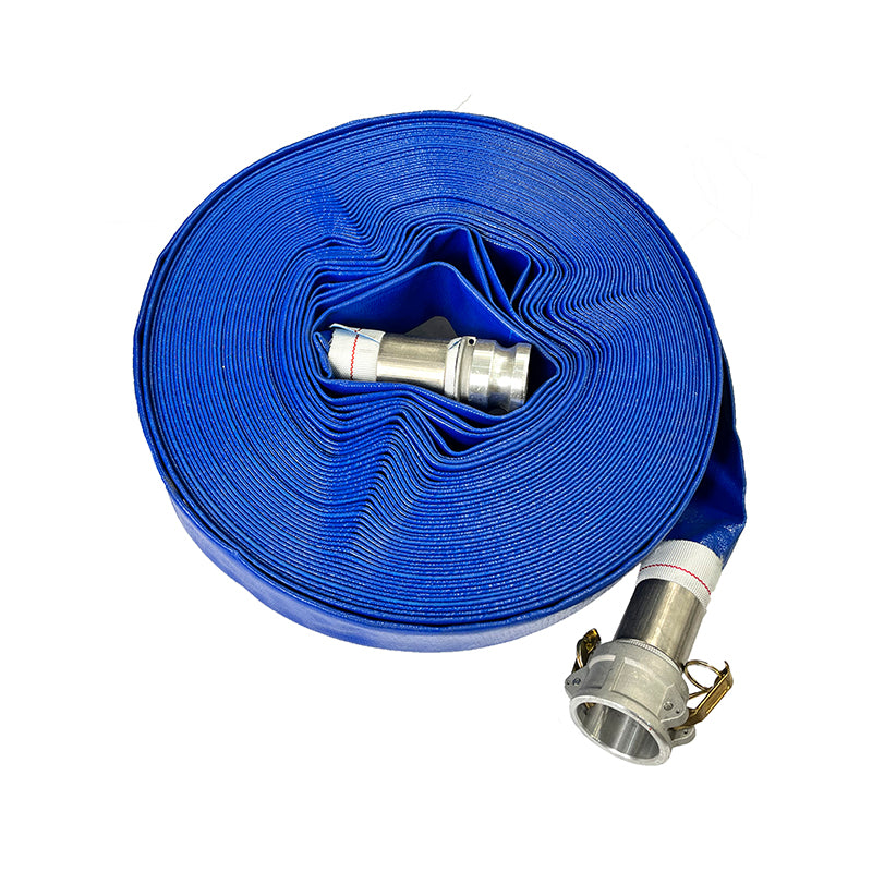 Sunnyflo, Sunnyflo Blue 50 mm Layflat Hose Assembly with Type C & E Camlock Couplings