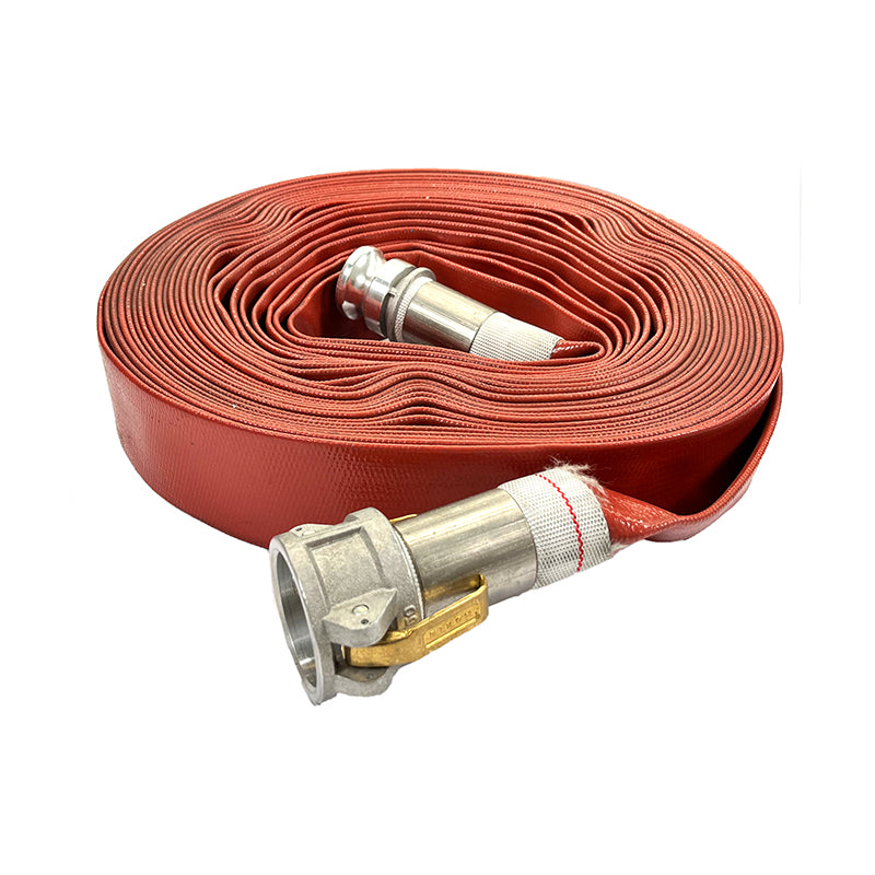 Sunnyflo, Sunnyflo Red 38 mm Layflat Hose Assembly with Type C & E Camlock Couplings