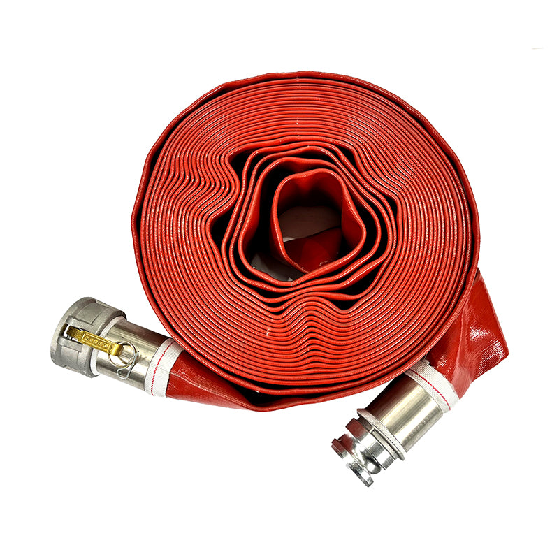 Sunnyflo, Sunnyflo Red 76 mm Layflat Hose Assembly with Type C & E Camlock Couplings