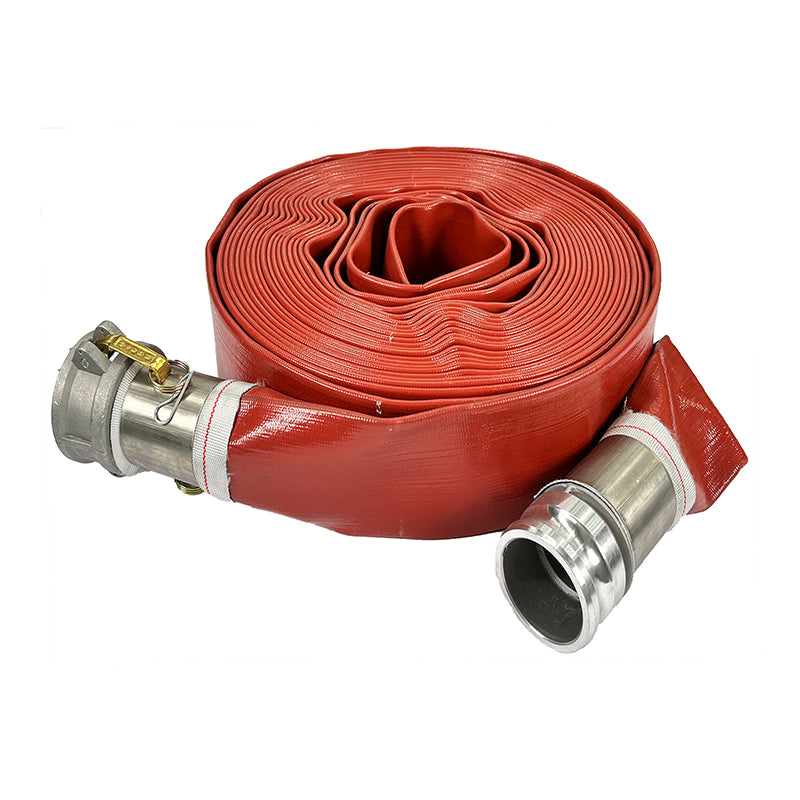 Sunnyflo, Sunnyflo Red 76 mm Layflat Hose Assembly with Type C & E Camlock Couplings