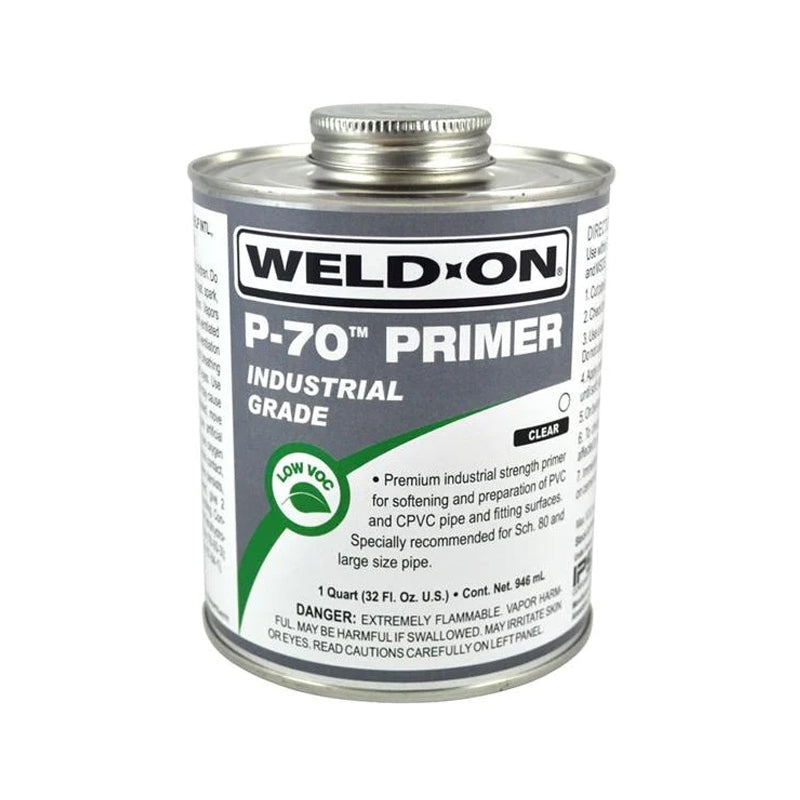 IPS, WELD-ON P-70™ Clear Primer (473 mL) Industrial Strength, for PVC/CPVC