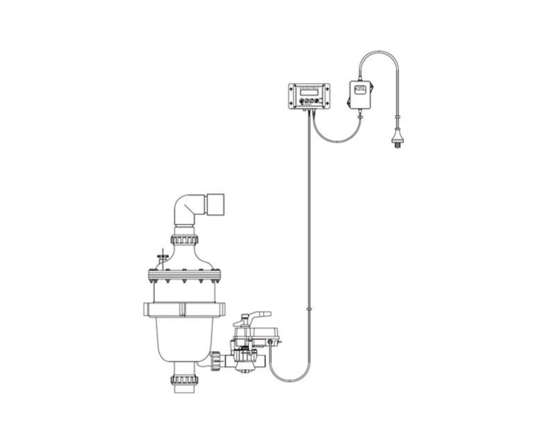 Waterco, Waterco MultiCyclone Auto Purge System, with 1 actuator